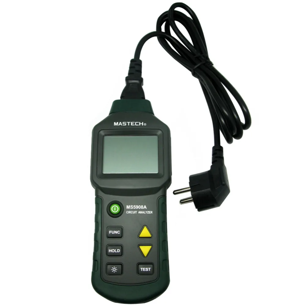 

MASTECH New MS5908A T RMS voltage GFCI RCD Tester Circuit Analyzer fit IDEAL Sure Test 61-164CN