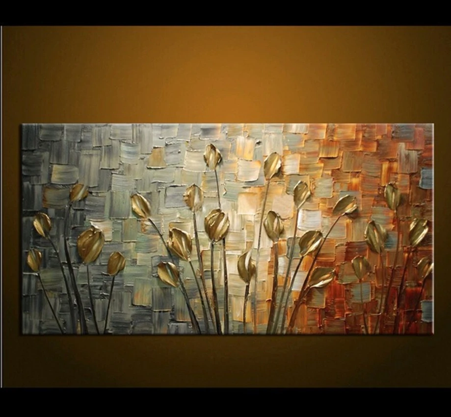 Billig 100% handgemalte moderne wohnkultur wand kunst bild weiß rosa Kirschblüte baum dick palette messer ölgemälde auf leinwand