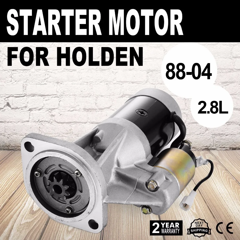 Starter Motor Fits Holden Rodeo TF 4WD Diesel 88-04 ROHS Replacement 2.8L 4JB1T Starter Motor Fits Holden Rodeo TF 4WD Diesel 88-04 ROHS Replacement 2.8L 4JB1T