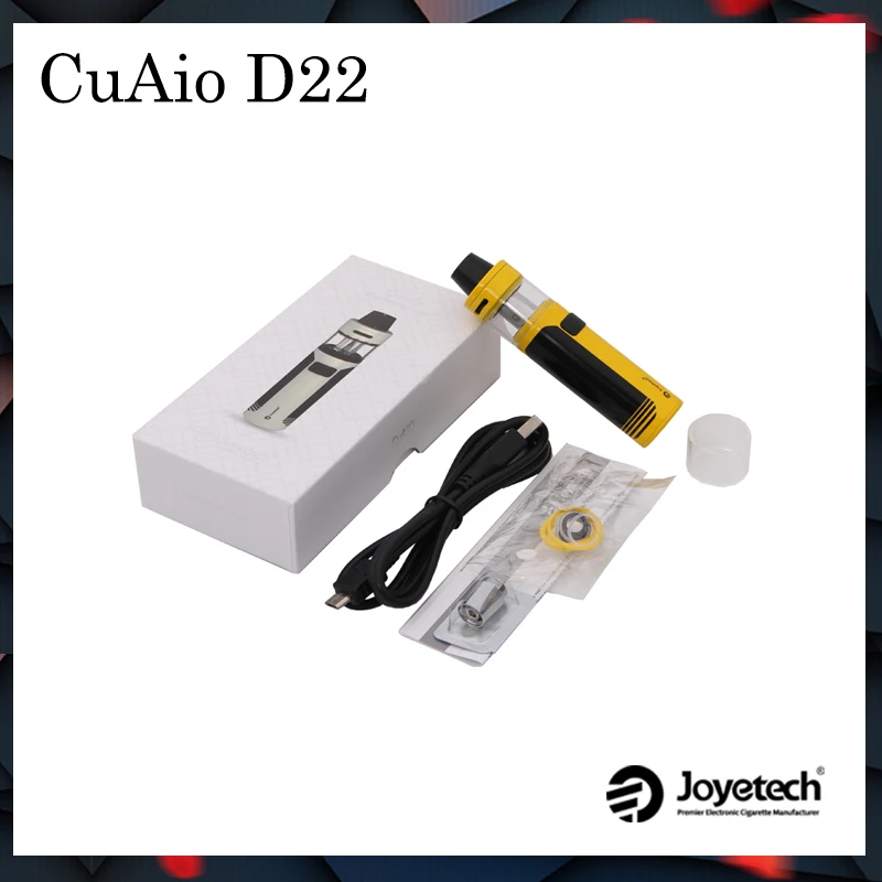 

Authentic Joyetech CuAIO D22 Vape Pen Starter Kit with 1500mAh Built-in Battery & 3.5ml Atomizer