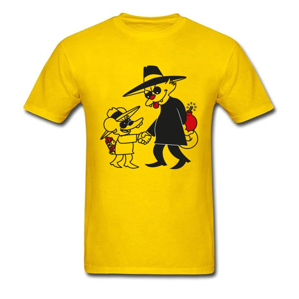 Casual cat vs mouse 11083 Custom Short Sleeve Summer/Fall Tops Tees 2018 Popular O-Neck 100% Cotton Tee Shirts Young T Shirts cat vs mouse 11083 yellow