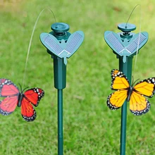 EMS 72 компл./лот садовые, на солнечной энергии игрушка бабочка развивающие игрушки солнечной энергии и батареи комбо привлекают бабочки садовника подарок