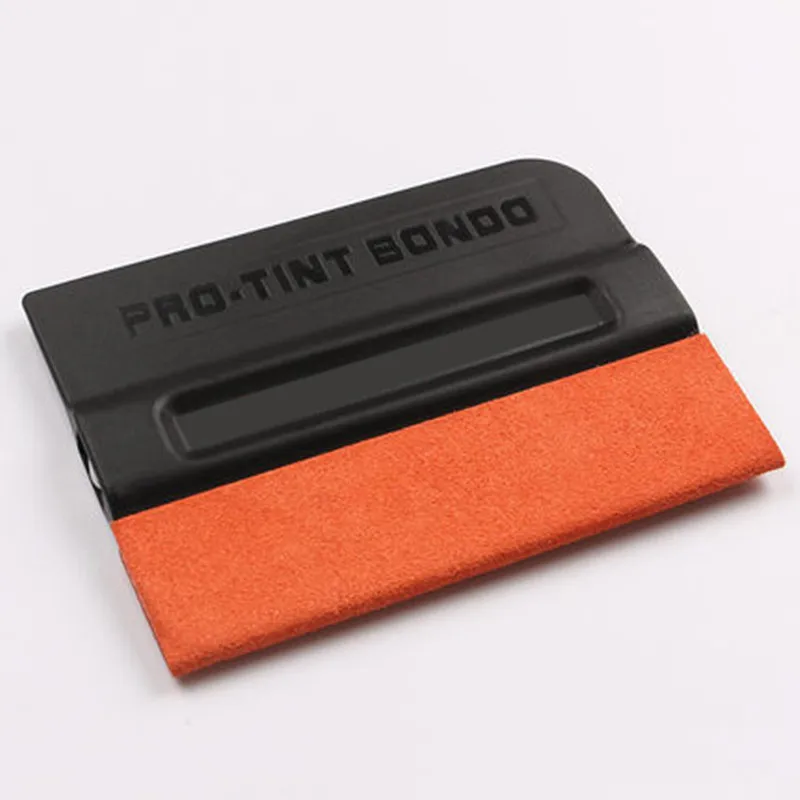 Carbon Fiber Film Magnetic Squeegee Vinyl Car Wrap Window Tint Magnet Scraper with Scratch-free Suede Felt Car Wrapping