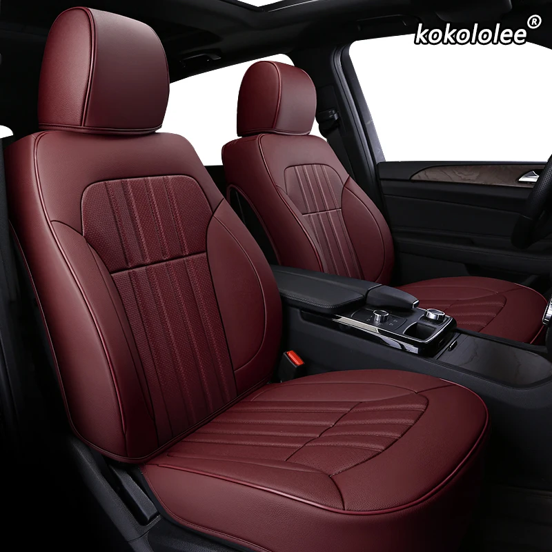 

kokololee Custom Leather car seat cover For JEEP Compass Wrangler Patriot Cherokee Grand Cherokee Commander Renegade car sears