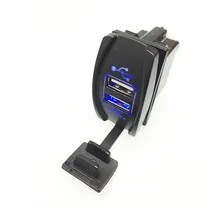 A tomada dupla do carregador de usb conduziu a luz 12-24v 3.1a para o barco do jipe do carro