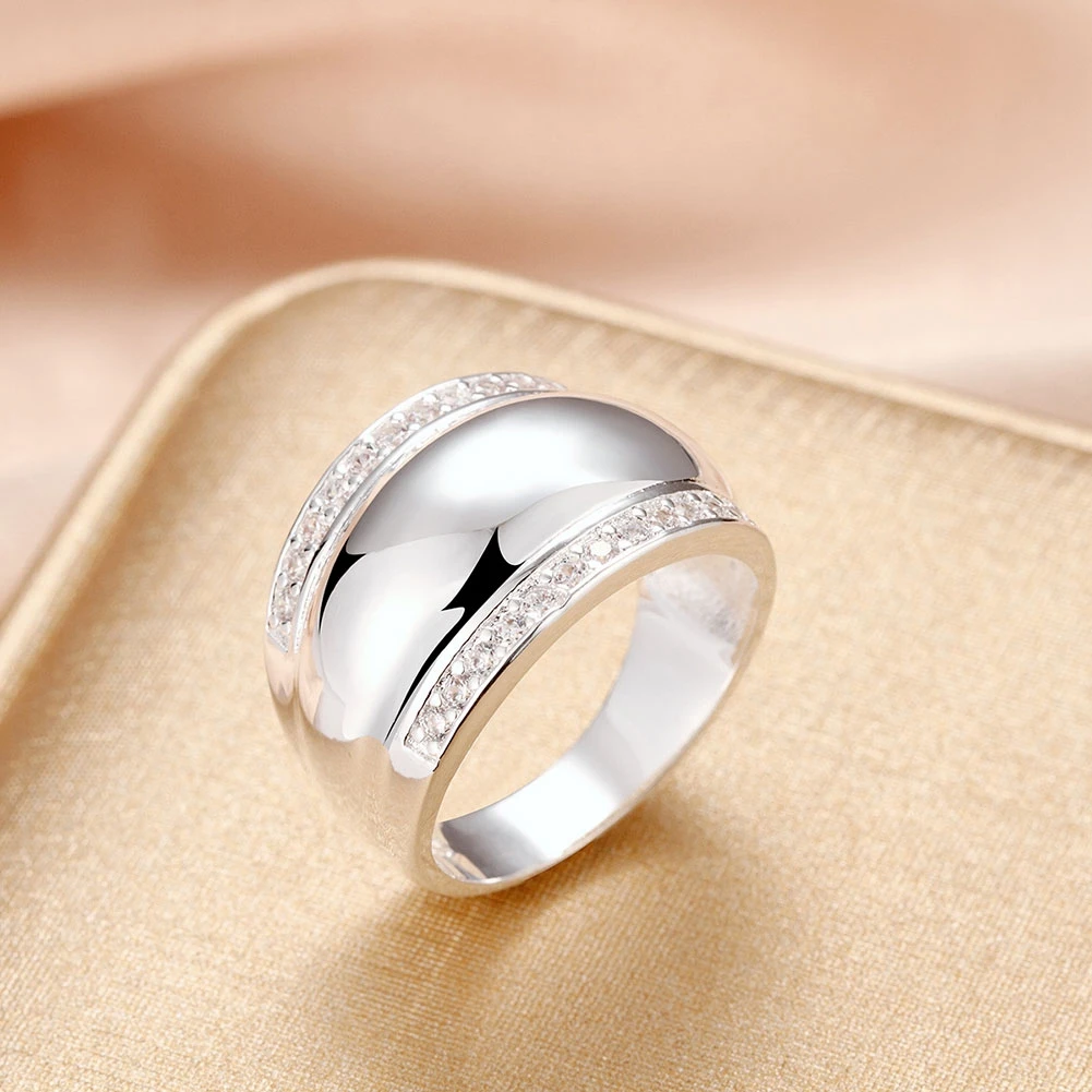 JEEXI Modern 925 Sterling Silver Rings For Women Man Invisible Setting CZ Crystal AAAA Wedding Engagement Ring Jewelry