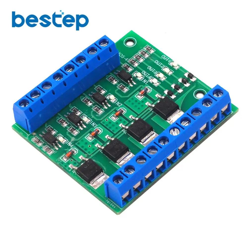 

MOS FET F5305S 4 Channels Pulse Trigger Switch Controller PWM Input Steady for Motor LED 4 Way 4ch 4 way Diy Electronic Module
