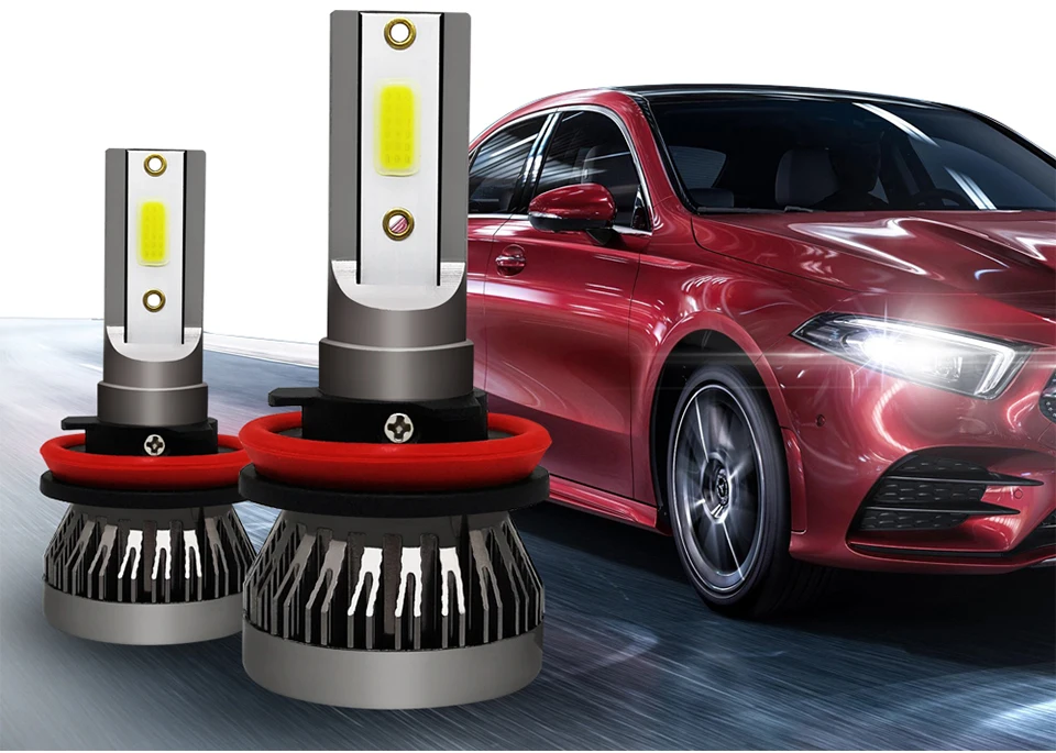 AVACOM 8000K 4300K H7 LED Bulbs H4 LED Car Headlight H1 H8 H9 H11 9005 HB3 9006 HB4 12V 8000LM Auto Headlamp LED 3000K 6500K 60W (2)