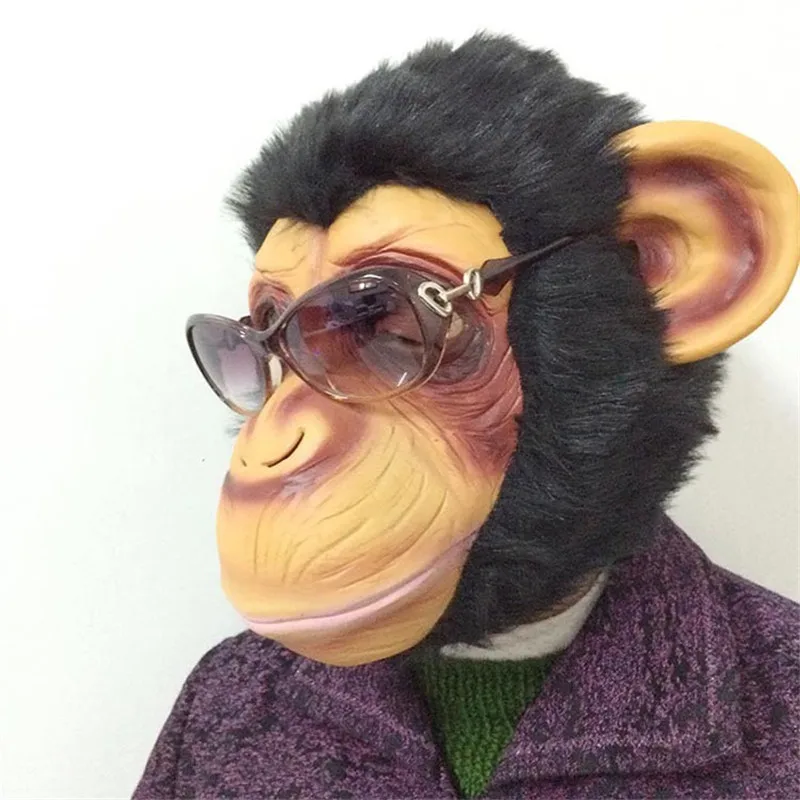 Halloween King Kong gorilla costume play Masks Monkey Latex Mask Scary Animal Masks Masquerade Party Mask FA40 (5)
