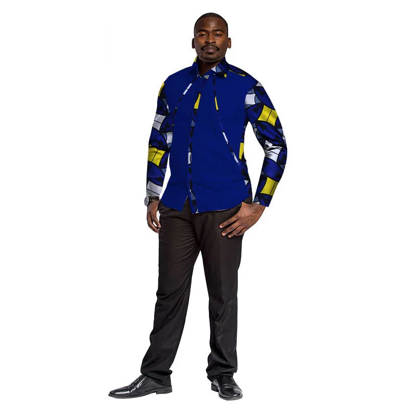New-Bazin-Riche-Ankara-Top-Clothes-Dashiki-Mens-Shirts-Plus-Size-African-Design-Clothing-Patchwork-Print(10)