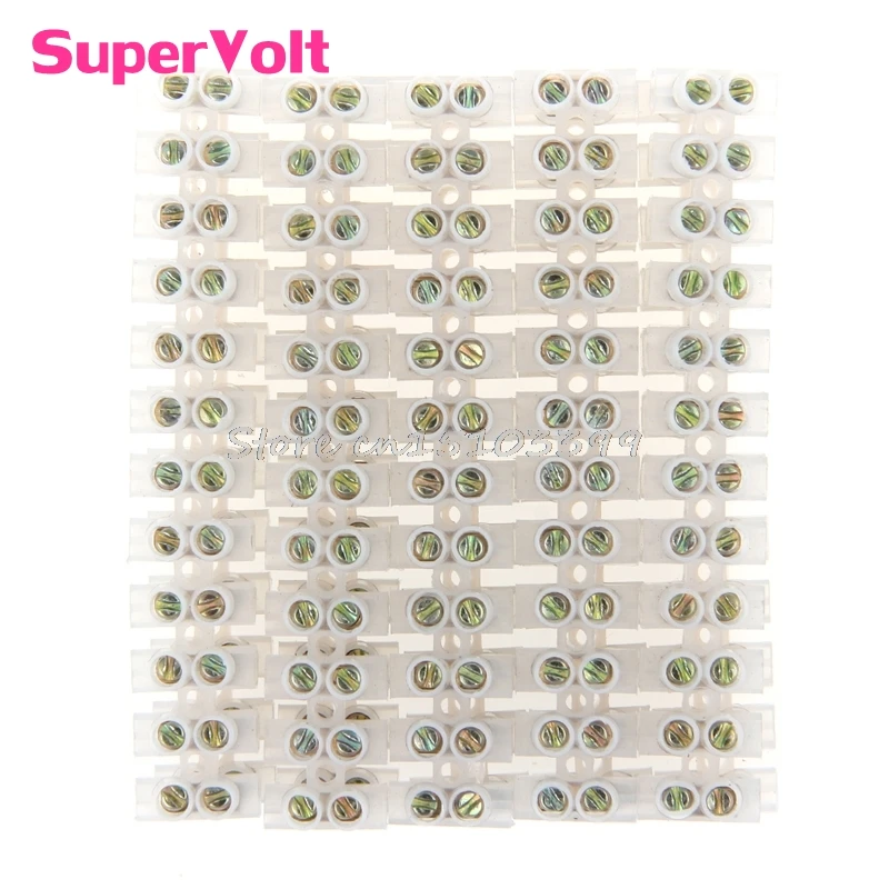 

Screw Terminal Barrier Connector 10pcs Electrical Wire Connection 12Position Barrier Terminal Strip Block 3A G25 DropShip