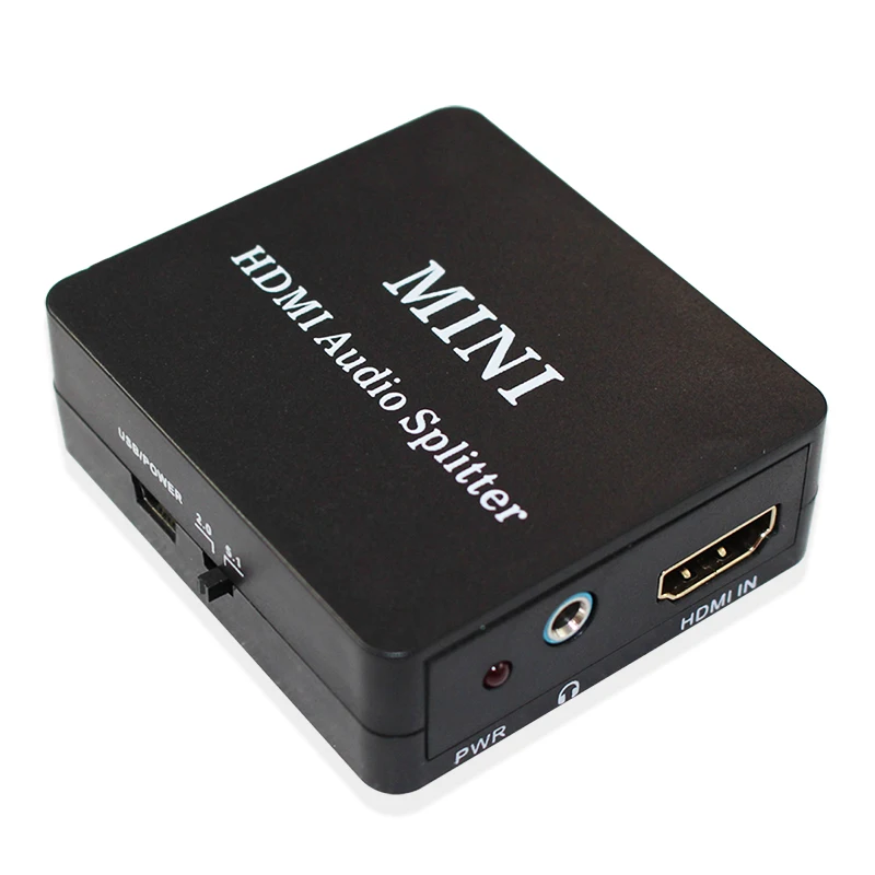 1080P HDMI Input aduio Splitter converter Adapter to hdmi audio with SPDIF+R/L Output Audio Video HDMI Converter