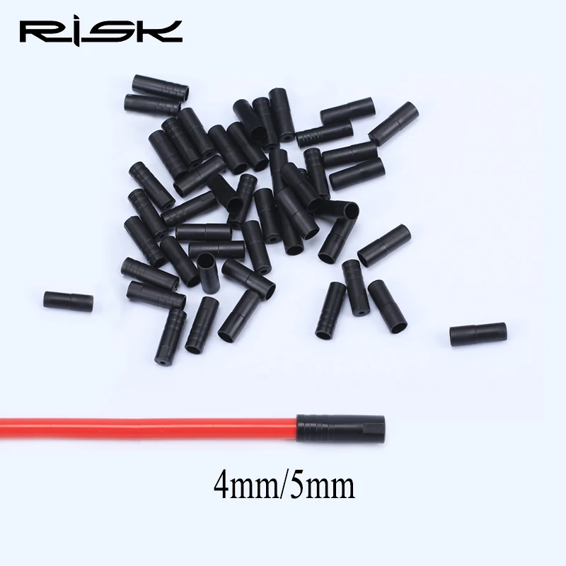 

100pcs Plastic MTB Bike Brake Cable Cap Shift Cable Bicycle Derailleur Shifter Cable End Tip Caps Bike Parts Black 4mm/5mm