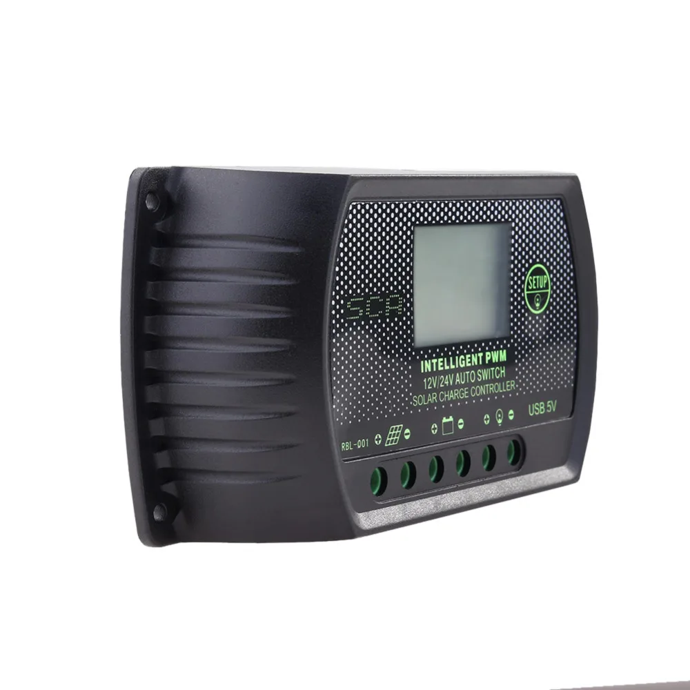 12V//24V Panneau solaire batterie régulateur charger contrôleur 20 A PWM Affichage LCD te
