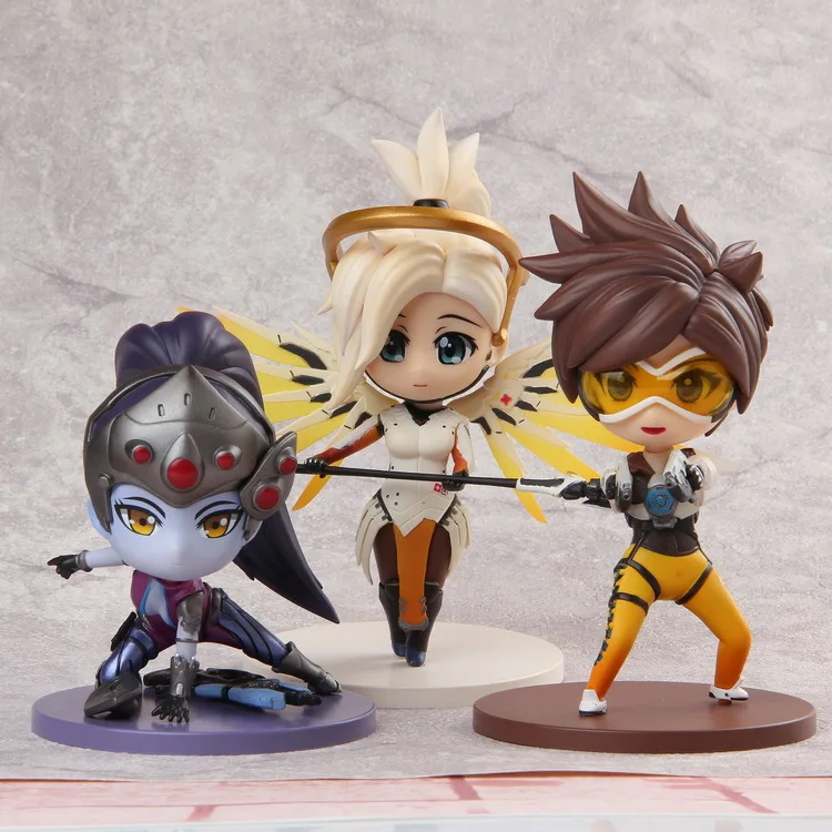 

1Pcs Action Figures Toys Gifts Toy Pvc Collections For OW Tracer Mercy Angela Ziegler Widowmaker