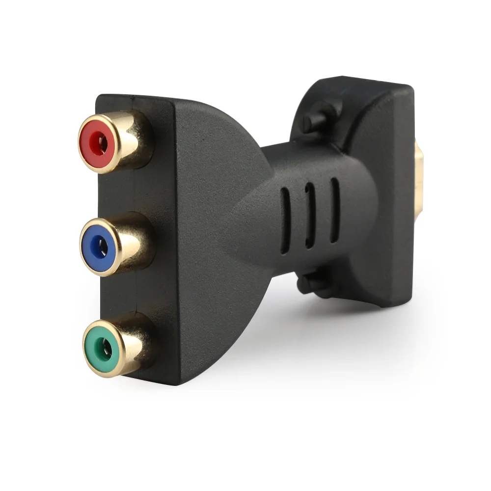 Позолоченный HDMI до 3 RGB RCA видео и аудио адаптер AV компонентный конвертер 720P 1080P цифровой сигнал для HDTV DVD