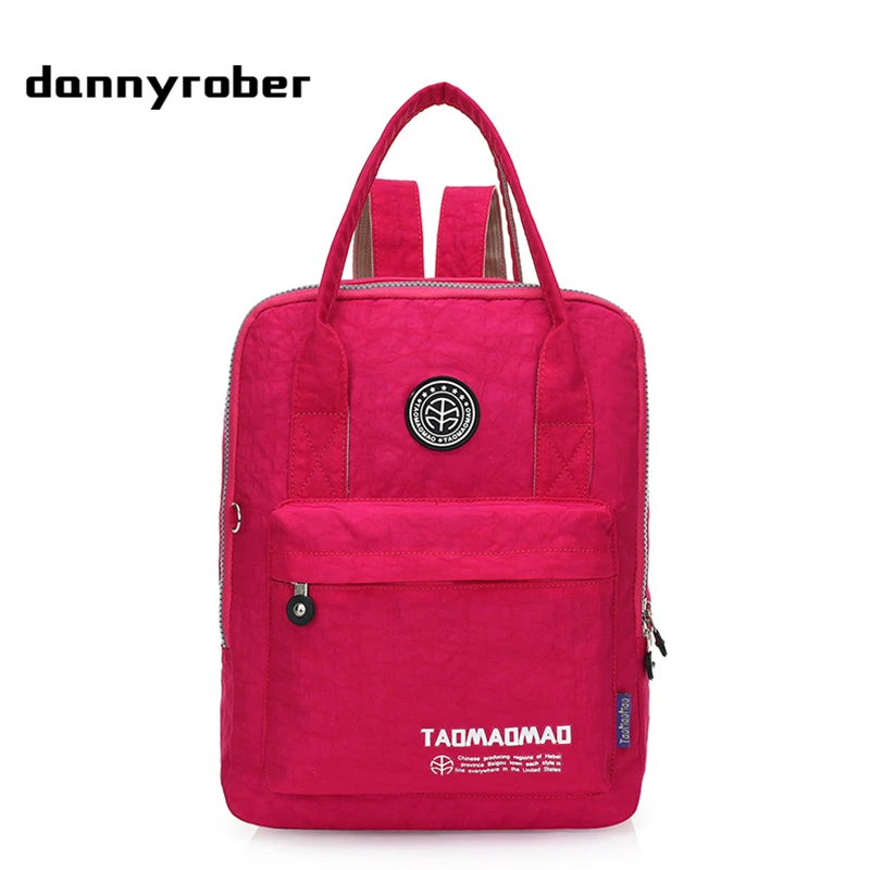 2017 New Women Waterproof Nylon Backpack Multi function Ladies School