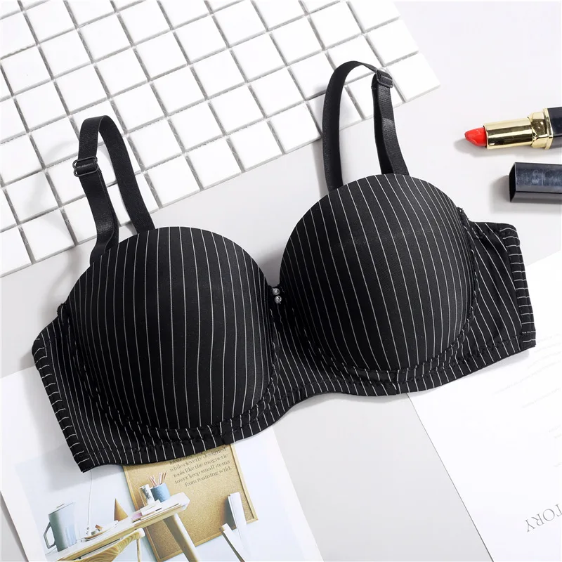 80B 85B Summer New Fashion Sexy Seamless Stripe Bra 2018 Spring Korean