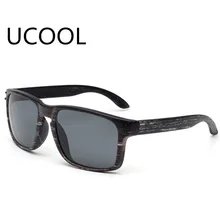 UCOOL Feminino Sun Glasses Outdoors Square Eyewear Gafas De Sol Oculos De Sol FemininoFashionable Wood Sunglasses Men
