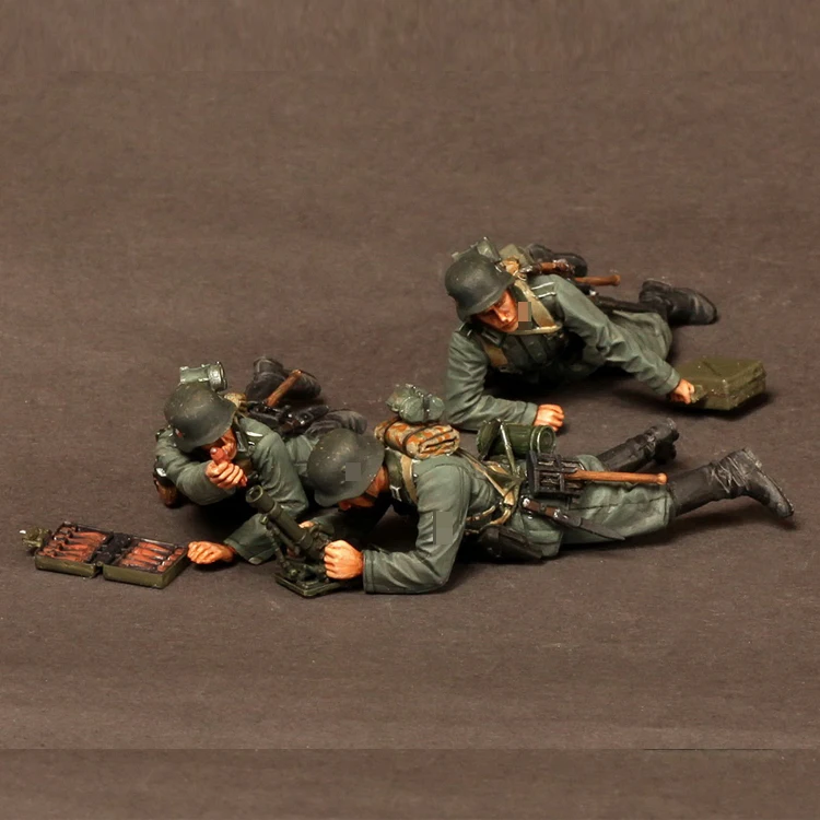 1/35 5 см Ступка Grw 36 team.1939-42, 3 фигурки, полимерная модель солдата GK, военная тема Второй мировой войны, комплект в разобранном и неокрашенном виде