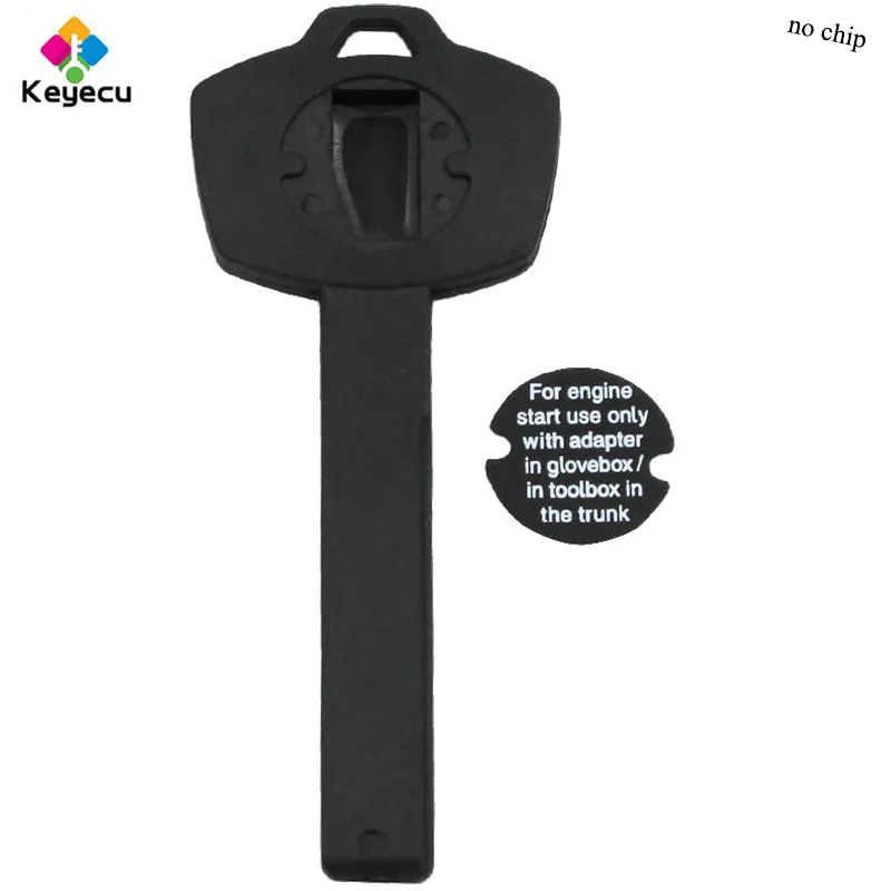 Запасной пластиковый ключ KEYECU для BMW X5 X6 E93 E92 E60 с чипом ID44 PCF7935 или без чипа на