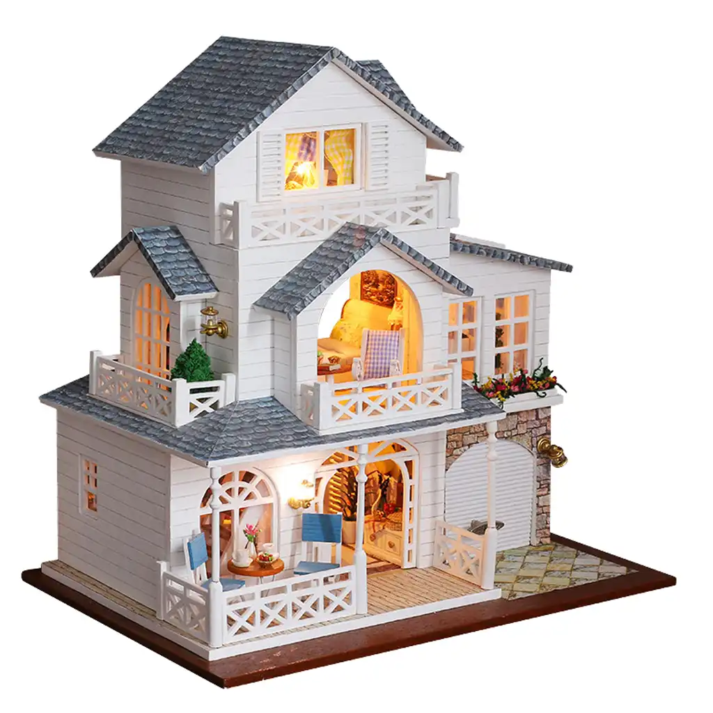 little town wooden dolls house furniture