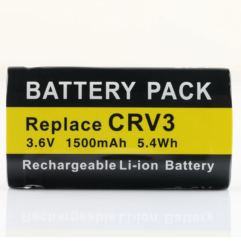 LANFULANG 3.6V 1500mAh Li ion rechargeable Battery for CR V3 CRV3 CR