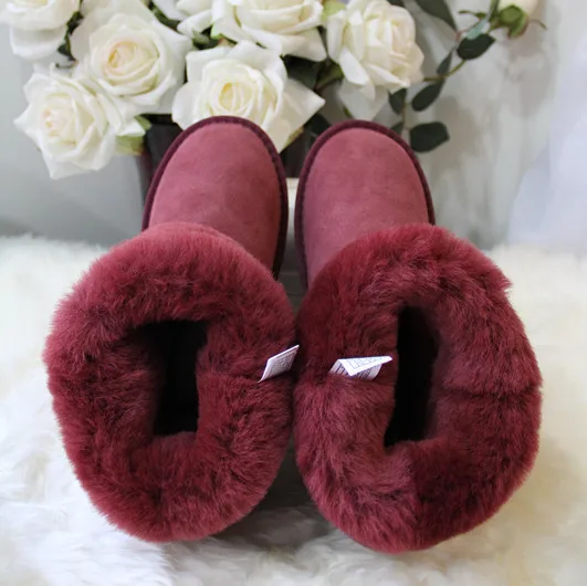 Лидер продаж реального овчины бренд классический Снегоступы новые модные Для женщин мужчин Снегоступы для женские зимние ботинки