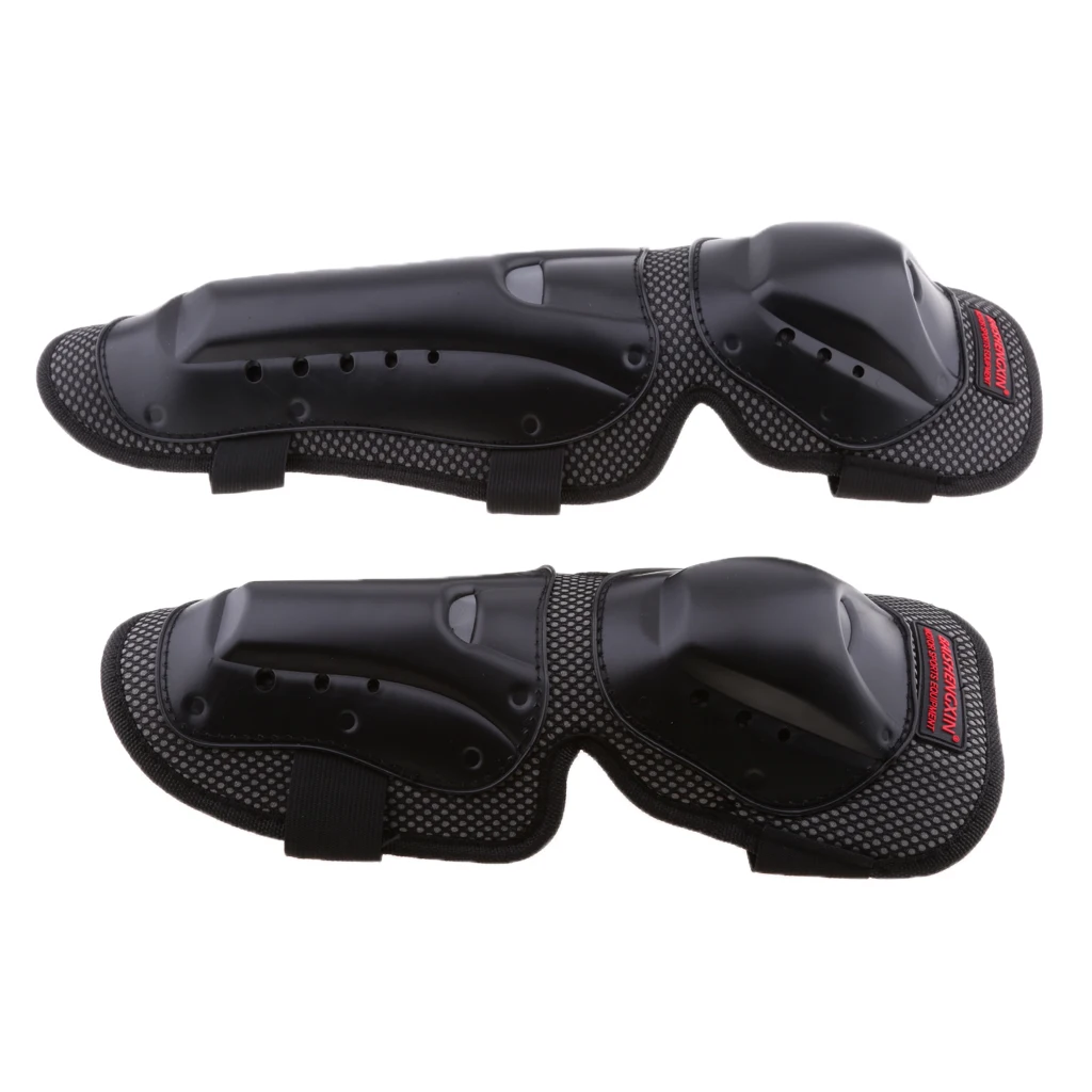 1 Set Motorcycle Cycling Breathable Anti-slip Elbow and Knee Pads  Knee Brace Support Protector Guard Black   