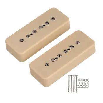 

Cream Color Soap Bar Bridge Pickups Neck Pickup for Electric Guitar Set of 2