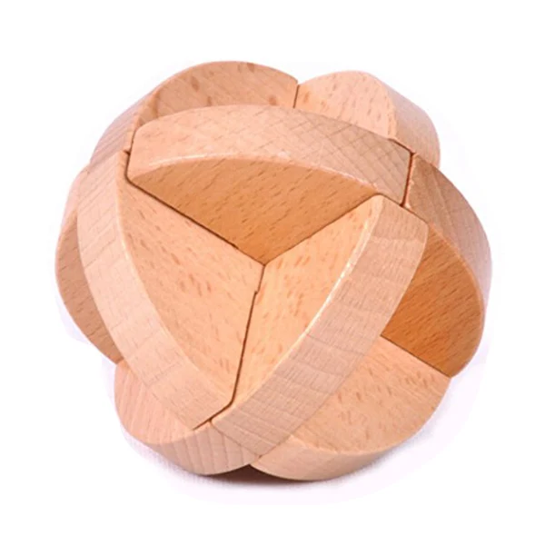 

Wooden Luban Ball Lock Logic Puzzle Burr Puzzles Brain Teaser Intellectual Jigsaw Toy