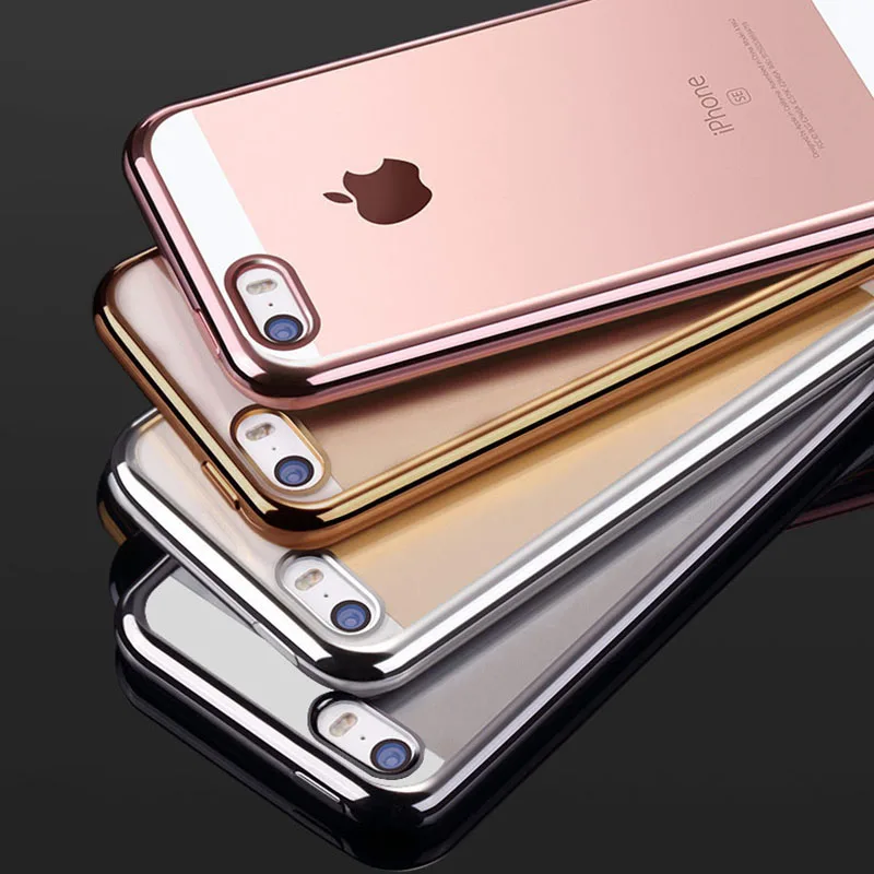 Прозрачный силиконовый чехол из ТПУ для iPhone 5 SE модный прозрачный Ультратонкий