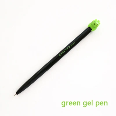1 шт. 0,5 мм милый котенок механический карандаш Boligrafos Милая гелевая ручка талисман студенческий подарок Kawaii школьные принадлежности корейские канцелярские принадлежности - Цвет: green gel pen