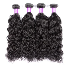 7A Unprocessed Peruvian Water Wave Virgin Hair Peerless Virgin Hair Company Puruvian Human Hair Extensions 3 Bundles Deal Cheveu
