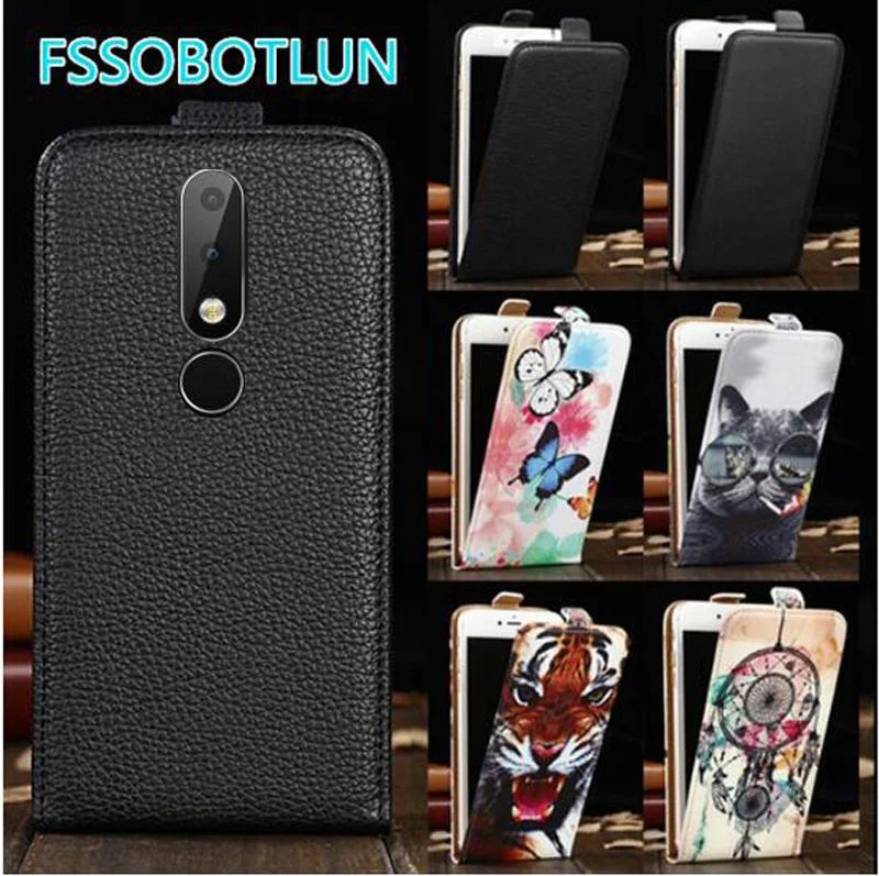 FSSOBOTLUN For Nokia X6 X 6 Case Luxury Cool Printed Cartoon 100% Special Flip PU Leather Phone Bag cover | Мобильные телефоны и