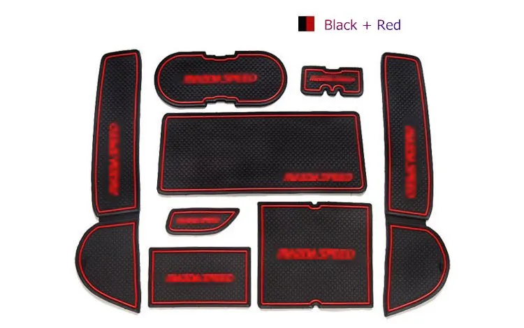 

For Mazda Mazdaspeed M6 2009-2013 Gate Slot Rubber Car Mat/Pad Non-Slip Car Accessories LHD Free Shipping 3Colors 8PCS