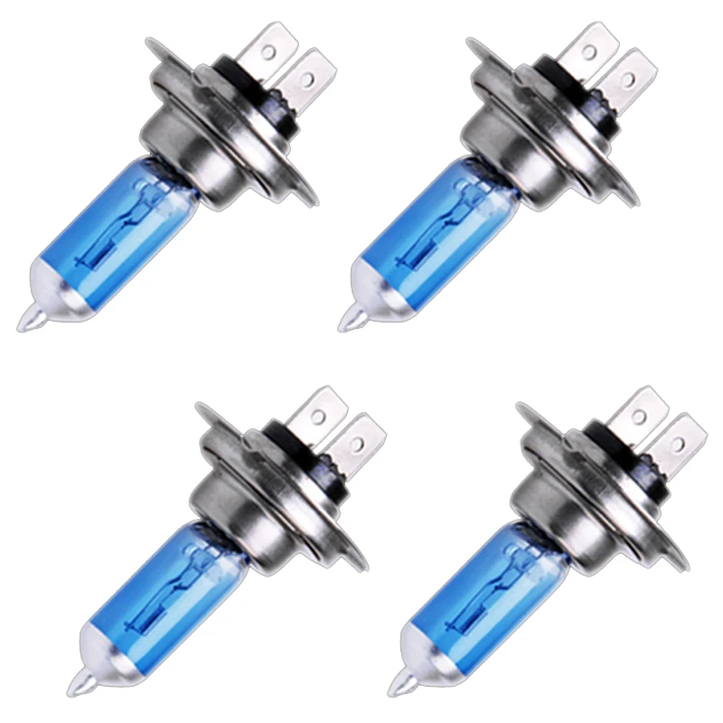 

2017 New 4 x H7 12V 55W Xenon White 5000k Halogen Blue Car Head Light Lamp Globes / Bulbs