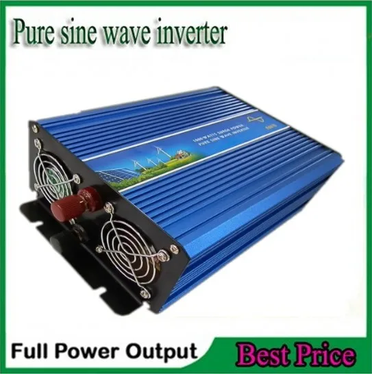 

1000W Off Grid Tie Inverter DC12V/24V/48V Pure Sine Wave Inverter for Wind Turbine/Solar System, 2000W Peak Power