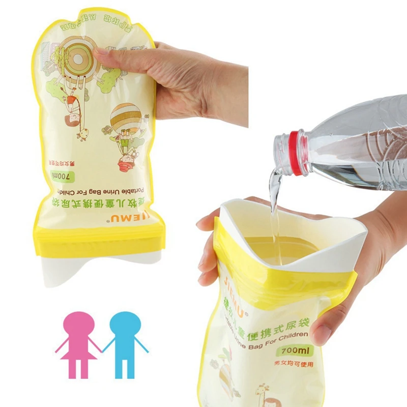

700ml Baby Portable Pee Bag Car Disposable Unisex Outdoor Camping Sports Toilet Baby Emergency Urine Bag Pee Bag Mini Toilet