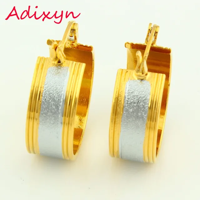 Two Tone Earrings For Women Gold Silver Plated Hoop Earring Jewelry Two Tone Earrings For Women Gold Silver Plated Hoop Earring Jewelry African Eritrea