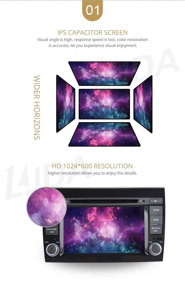 Flash Deal LJDA Android 9.1 Car DVD Player For Fiat Bravo 2007 2008 2009 2010 WIFI Car Multimedia Stereo GPS 2 Din Car Radio Quad Core IPS 3