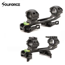 Новое 30 мм/25,4 мм кольцо для прицела QD Крепление база с духом уровня Бубле Пикатинни оружейные аксессуары для охоты