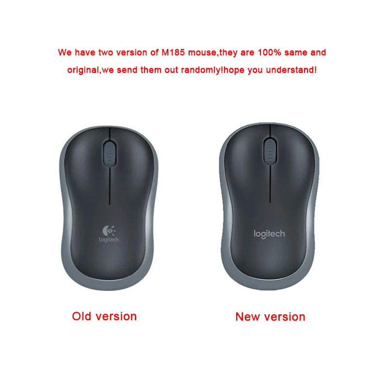 Logitech M185 Wireless Symmetric Design Mouse with USB Nano Receiver for Windows Mac OS Linux Support Official Test