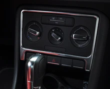 Para 13-15 VW Escarabajo del Panel Del Aire Acondicionado Ajuste de La Cubierta Pegatina Lentejuelas Interior Car Styling