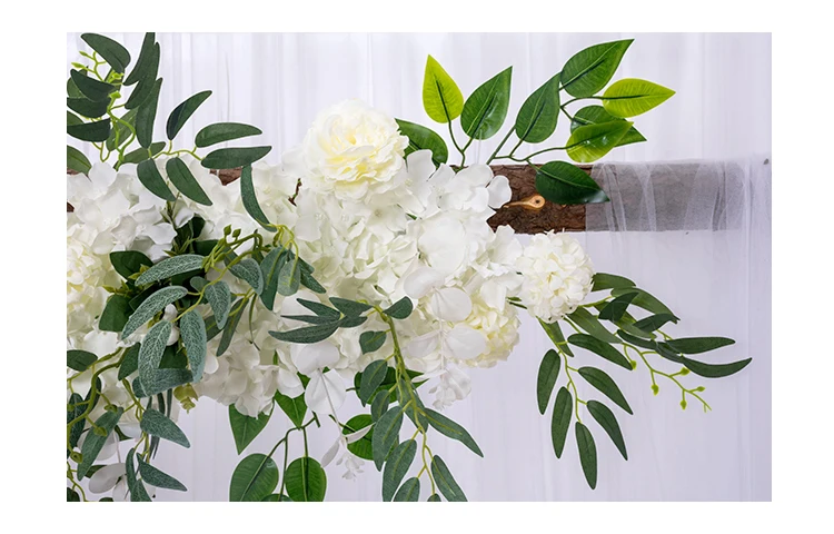 JAROWN Wedding Irregular Flower Row Background Decoration Wedding DIY Rose Hydrangea Flower Arrangement Arch Flower (5)