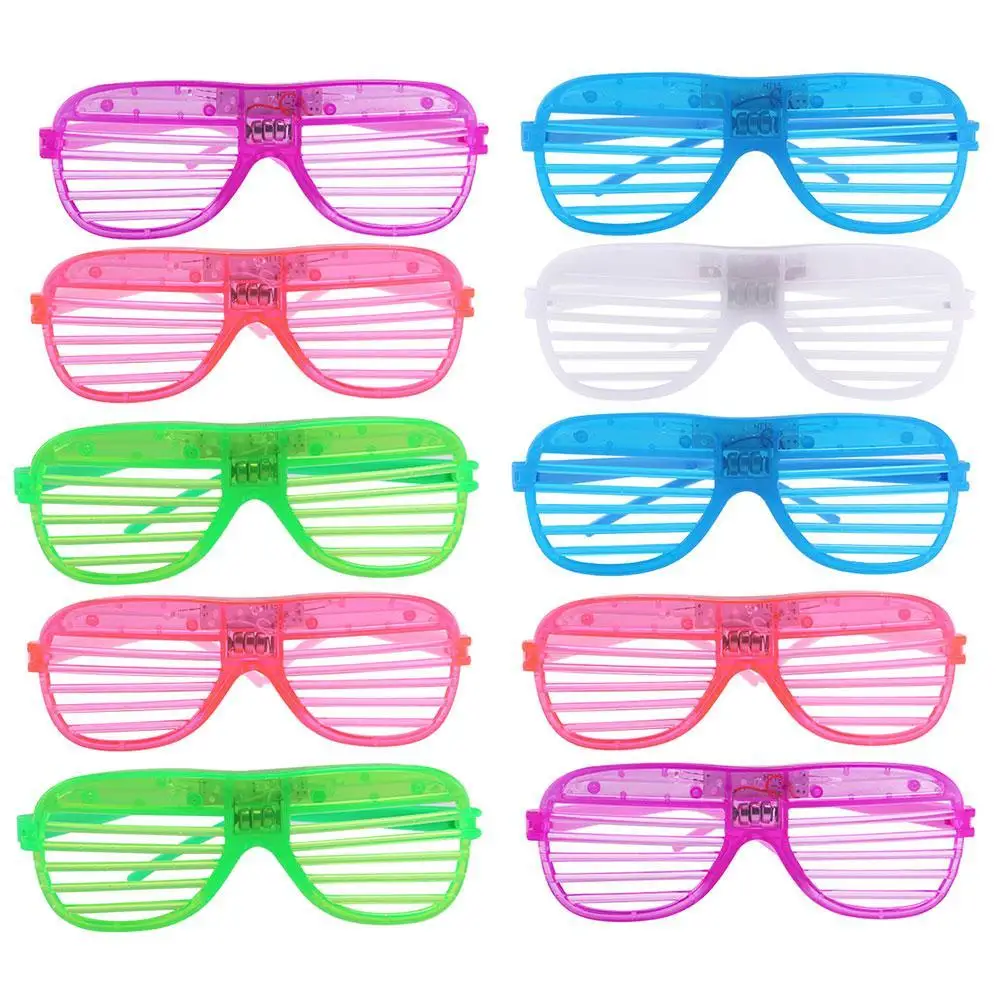 LED Flashing Luminous Glasses Glowing Eye Mask Blinking Glasses Kids Toys Glow Party Supplies Christmas New Year Random Color LED Flashing Luminous Glasses Glowing Eye Mask Blinking Glasses Kids Toys Glow Party Supplies Christmas New Year Random Color