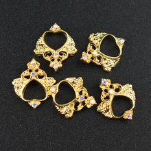 10 шт Сплав Полые короны Сердце 3d украшения для ногтей Шарм Стразы Кристалл Бриллианты камень ювелирные изделия аксессуары DIY Инструменты