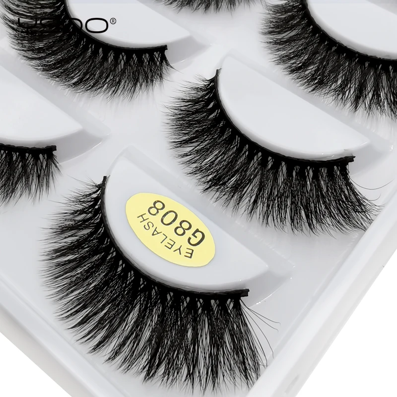 

YSDO mink eyelashes 5 pairs false eyelashes makeup 3d mink strip lashes natural lashes long eyelashes fake lashes fluffy lashes