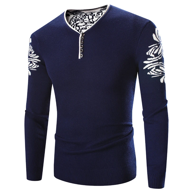 Men Pullover 2017 New Knitting Patterns Mens Sweaters V