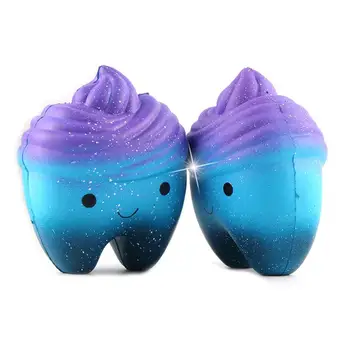 

1 Pc 11.8CM Squishies Cartoon Tooth Cake PU Toys Smile Face Squeeze Slow Rising Kids Anti-stress Soft Squeeze Squish Toy Gift